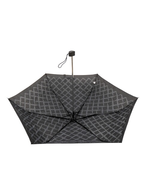 LOGO ALL OVER Mini parapluie manuel noir01 - Parapluies
