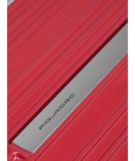 PIQUADRO PQ-LIGHT Trolley cabine ultra fin rouge2 - Valises cabine - 6