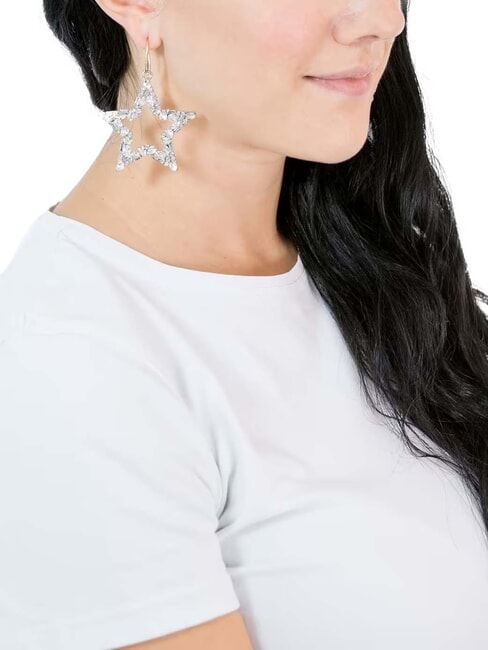 STARS Boucles d'oreilles en cristal argent - Boucles d'oreilles