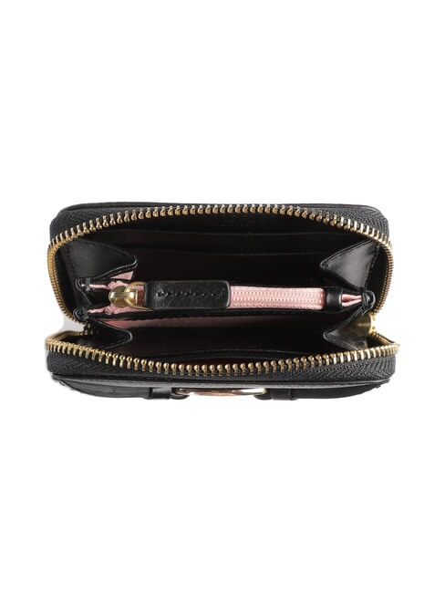 AMELIA Mini portefeuille zippé en cuir black Gold - Portefeuilles Femme