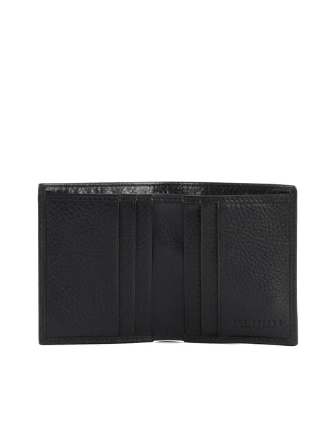 FABIO Porte-cartes vertical en cuir ruthénium noir / noir mat - Portefeuilles Homme