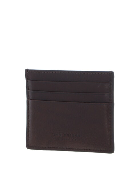 FABIO Porte-cartes plat en cuir châtaigne ruthénium dk - Portefeuilles Homme