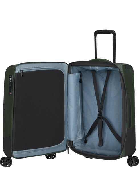 BIZ2GO TRVL Valise &agrave; roulettes avec poche pour ordinateur portable 15,6" vert terre - Valises cabine