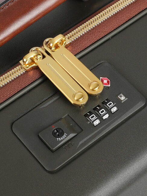 STORY  Bagage à main à roulettes forêt/brun abb. or - Valises cabine