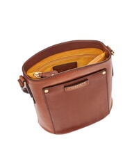 THE BRIDGE CECILIA Sac seau en cuir à bandoulière MARRON - Sacs pour Femme - 4