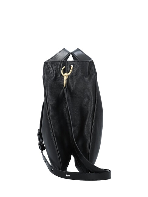 ELISABETTA Sac en cuir avec bandouli&egrave;re black Gold - Sacs pour Femme