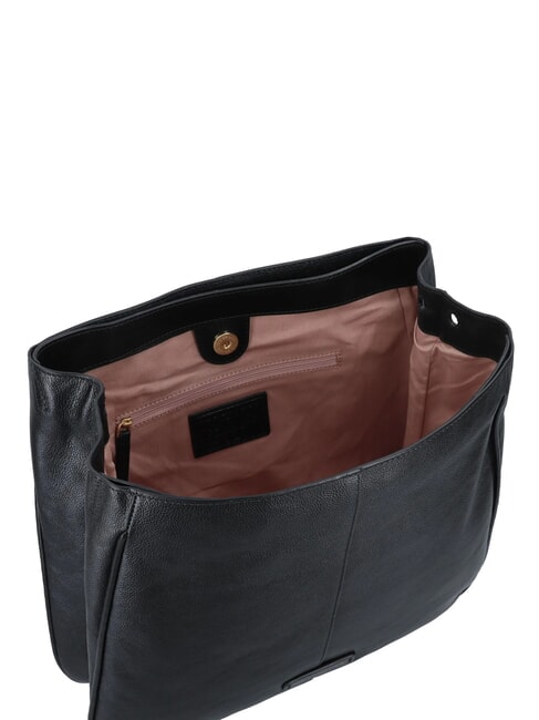 ELISABETTA Sac en cuir avec bandouli&egrave;re black Gold - Sacs pour Femme