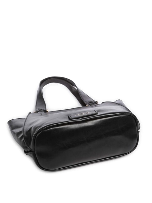 FEBE Sac shopping en cuir black Gold - Sacs pour Femme