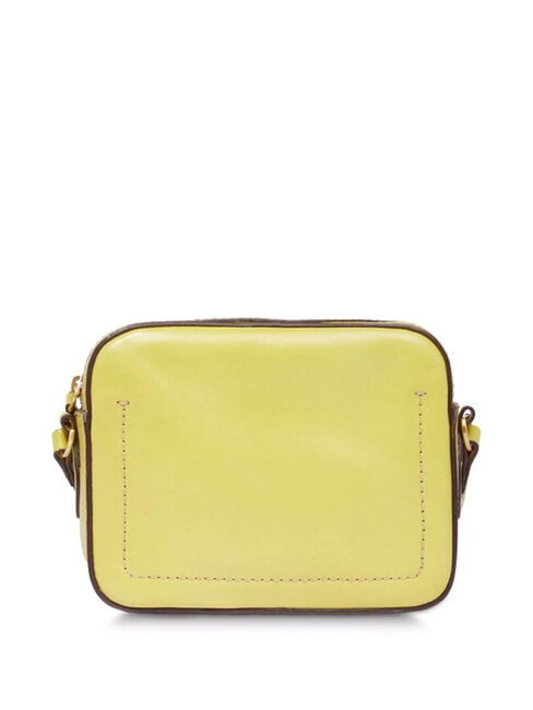 BETTINA Sac photo en cuir citron vert avec de l'or - Sacs pour Femme