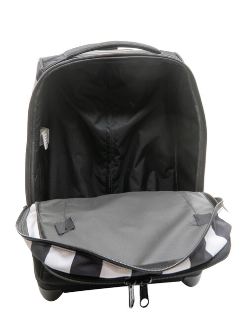 #BOOTIT Sac &agrave; dos avec chariot RAYURE NOIR / BLANC - Sacs &agrave; dos &agrave; roulettes