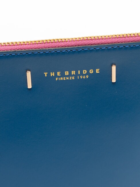 CHIARA Pochette en cuir jean court or - Sacs pour Femme