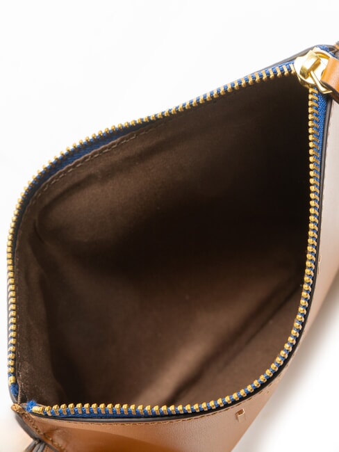 CHIARA Pochette en cuir Cognac / or - Sacs pour Femme
