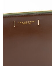 THE BRIDGE CHIARA Pochette en cuir MARRON - Sacs pour Femme - 3