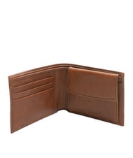 THE BRIDGE CESARE  Portefeuille en cuir Marron / Palladium - Portefeuilles Homme - 2