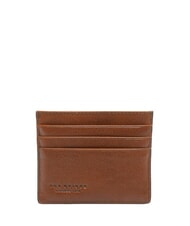 THE BRIDGE CESARE Porte-cartes plat en cuir Marron / Palladium - Portefeuilles Homme - 2