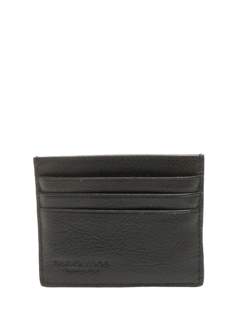 CESARE Porte-cartes plat en cuir Noir - Portefeuilles Homme