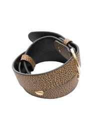 BORBONESE GRAFFITI Ceinture avec clous op naturel / noir - Ceintures - 3