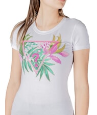GUESS CN SS LEAF T-shirt à manches courtes blanc pur - T-shirt - 3