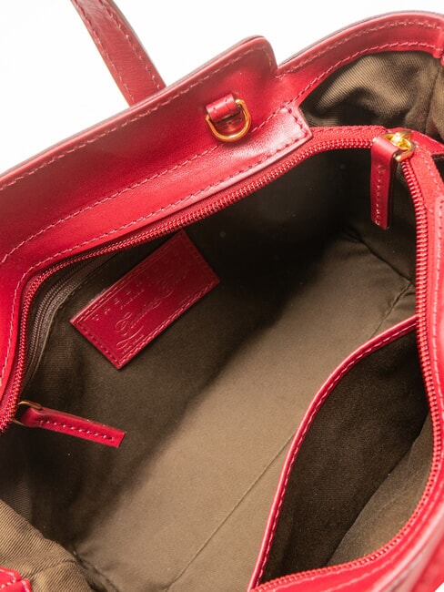 ELETTRA Sac à main en cuir avec bandoulière baie ab. or - Sacs pour Femme