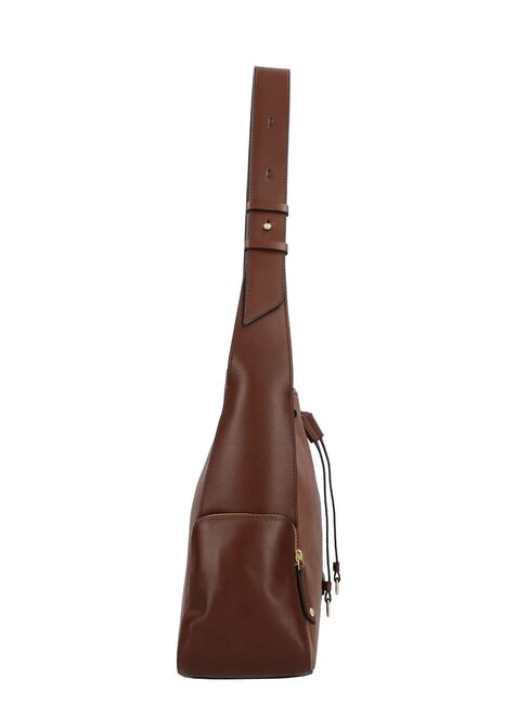 CARLOTTA Sac hobo en cuir avec poches MARRON - Sacs pour Femme