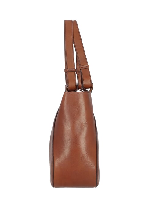LUCIA Sac shopping en cuir MARRON - Sacs pour Femme