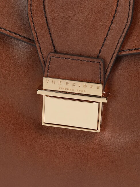 DANTE Mallette de médecin en cuir MARRON - Porte Documents Travail