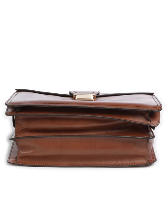 DANTE Mallette de médecin en cuir MARRON - Porte Documents Travail