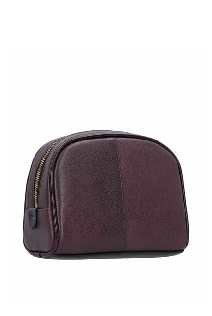 ELISABETTA Beauté moyenne en cuir raisin ab. or - Trousses