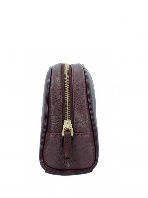 ELISABETTA Beauté moyenne en cuir raisin ab. or - Trousses