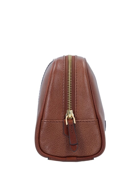 ELISABETTA Beaut&eacute; moyenne en cuir MARRON - Trousses