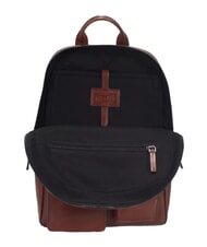 THE BRIDGE FILIPPO Sac à dos en cuir, support pour ordinateur portable 13" Marron / Ruthénium - Sacs à dos pour ordinateur portable - 5