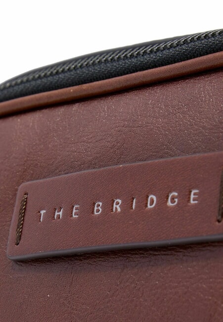 FILIPPO Trousse de beauté en cuir Marron / Ruthénium - Trousses