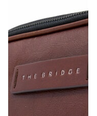 THE BRIDGE FILIPPO Trousse de beauté en cuir Marron / Ruthénium - Trousses - 3