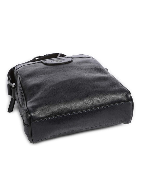 FABIO Sac en cuir bleu / rouille - Sacs en Bandoulières pour Homme