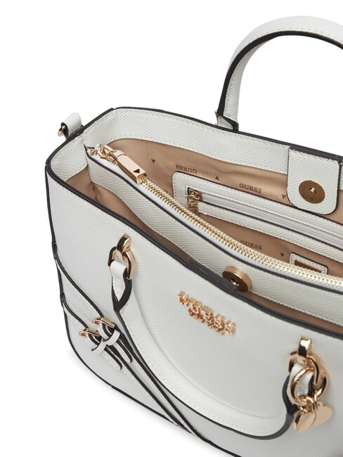 BRAMINA  Sac &agrave; main avec bandouli&egrave;re blanc - Sacs pour Femme