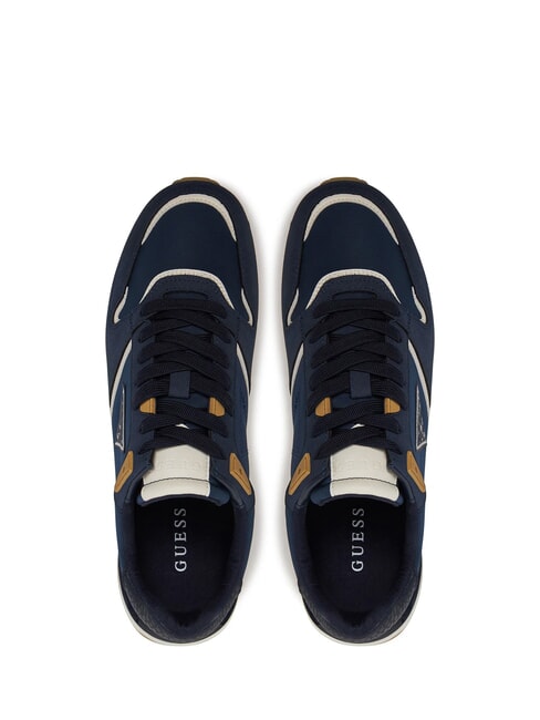 ISLAND Baskets bleu blanc beige - Chaussures Femme