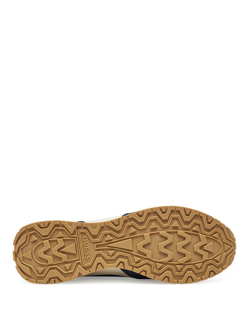 ISLAND Baskets bleu blanc beige - Chaussures Femme