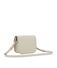 PINKO LOVE BOX Mini sac en nappa à rabat blanc de soie-or antique - Sacs pour Femme - 3