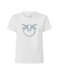 PINKO QUENTIN T-shirt avec application de bijoux blanc-blanc comme neige - T-shirt - 4