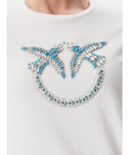 PINKO QUENTIN T-shirt avec application de bijoux blanc-blanc comme neige - T-shirt - 3