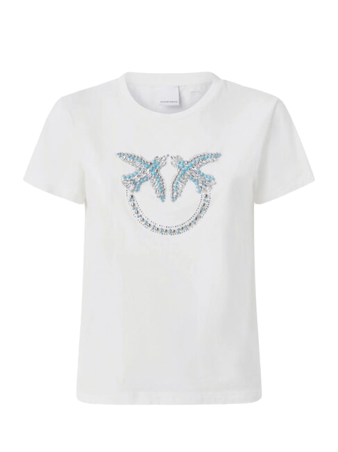 QUENTIN T-shirt avec application de bijoux blanc-blanc comme neige - T-shirt