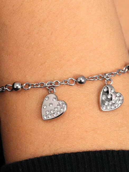TALISMANI Bracelet en acier avec cristaux ARGENT - Bracelets