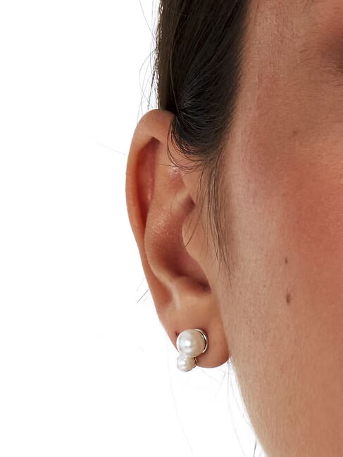 PERLE CONTEMPORARY  Boucles d'oreilles en argent 925 perle - Boucles d'oreilles