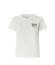PINKO NAMBRONE  T-shirt en coton blanc-blanc comme neige - T-shirt - 4