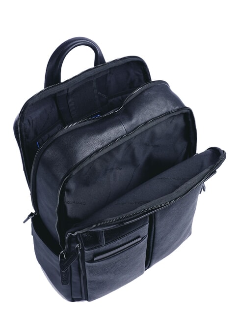 PAAVO Sac à dos pour ordinateur portable 14", en cuir bleu - Sacs à dos pour ordinateur portable