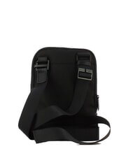 PIQUADRO WOODY Sac en cuir et tissu Noir - Sacs en Bandoulières pour Homme - 3