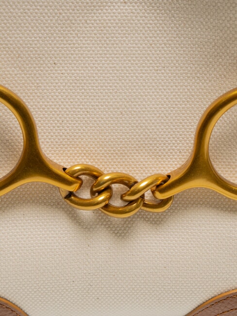 CECILIA Sac à main en toile avec bandoulière CUIR - Sacs pour Femme