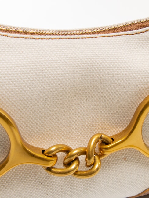 CECILIA Sac à bandoulière en toile avec bandoulière CUIR - Sacs pour Femme