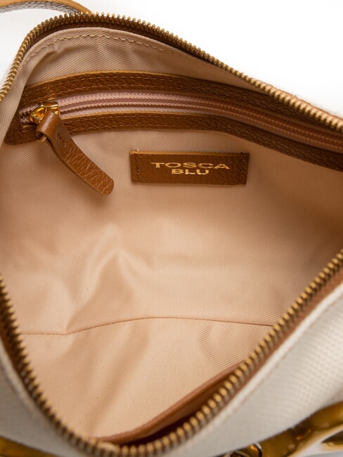 CECILIA Sac à bandoulière en toile avec bandoulière CUIR - Sacs pour Femme