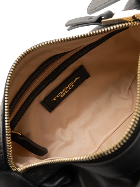 ANGIE Petit sac à bandoulière en cuir Noir - Sacs pour Femme